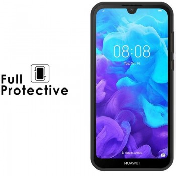Silikoninis 1mm. storio dėklas - juodas (Y5 2019/HONOR 8S)